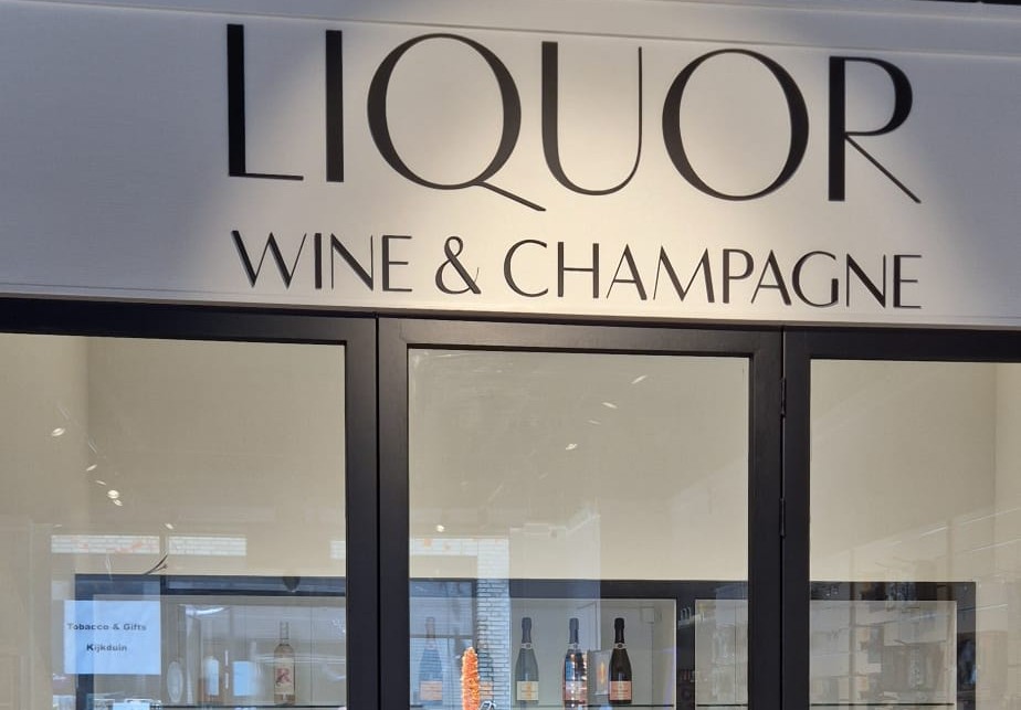 Display of wine and Champagne