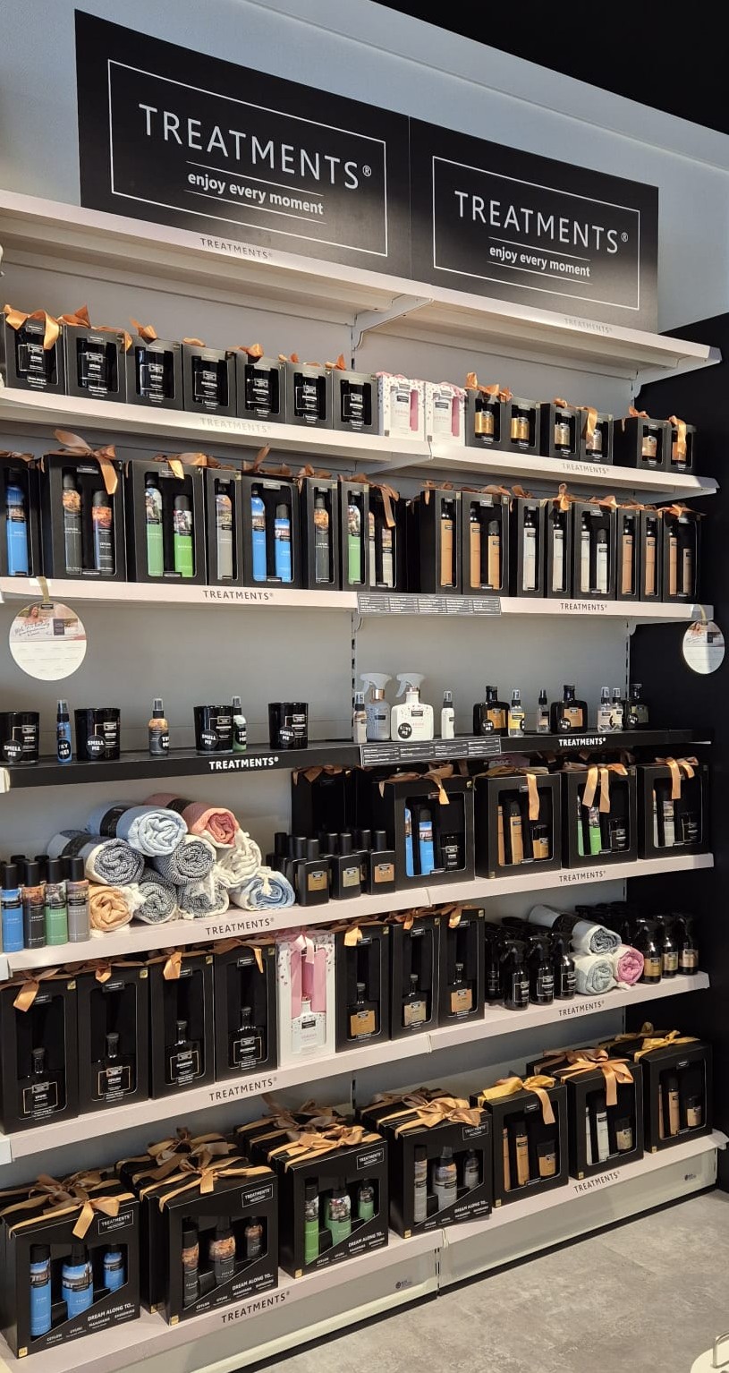 Diplay of Treatments sauna products